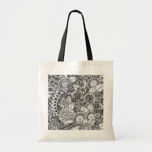 Ethnisches mit Blumeninspiriertes Tragetasche