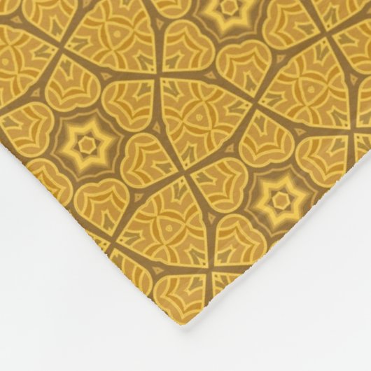 Ethnisches modernes geometrisches Muster Fleecedecke (Ecke)