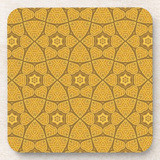 Ethnisches modernes geometrisches Muster Getränkeuntersetzer (Vorderseite)