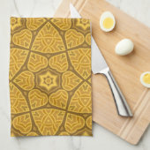 Ethnisches modernes geometrisches Muster Küchentuch (Viertel Falte)