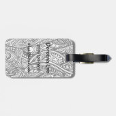 Ethnisches Muster 3 Gepäckanhänger (Rückseite horizontal)