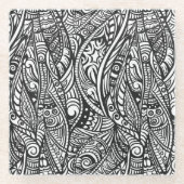 Ethnisches Muster 3 Glasuntersetzer (Vorderseite)