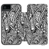 Ethnisches Muster 3 Incipio iPhone Geldbeutel-Hülle (Folio Geöffnet)