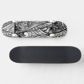 Ethnisches Muster 3 Skateboard (Horizontal)