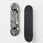 Ethnisches Muster 3 Skateboard (Vorderseite)