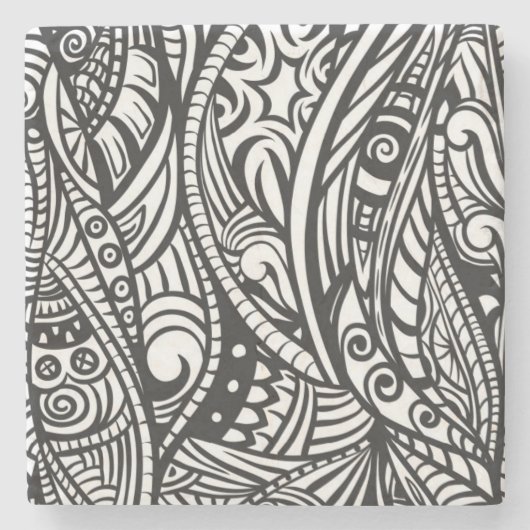 Ethnisches Muster 3 Steinuntersetzer (Vorderseite)