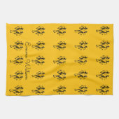 Ethnisches Muster, afrikanische Kunst, Karnevalsta Geschirrtuch (Horizontal)