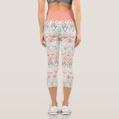 Ethnisches Muster Capri Leggings (Rückseite)