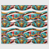 Ethnisches Muster, ethnische Gestaltung, ethnische Geschenkpapier (Flach)