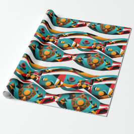 Ethnisches Muster, ethnische Gestaltung, ethnische Geschenkpapier