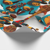 Ethnisches Muster, ethnische Gestaltung, ethnische Geschenkpapier (Ecke)