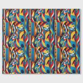 Ethnisches Muster, ethnische Gestaltung, ethnische Geschenkpapier (Flach)