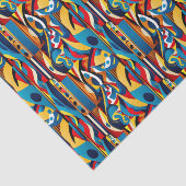 Ethnisches Muster, ethnische Gestaltung, ethnische Seidenpapier (Ausschnitt)