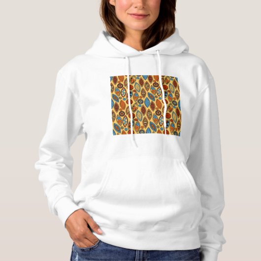 Ethnisches Muster Hoodie (Vorderseite)