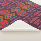 Ethnisches Muster mit indischen Elementen Sherpadecke (3/4)