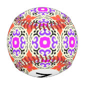 Ethnisches Muster mit marokkanischen Motiven Baseball (Rückseite)