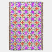 Ethnisches Muster mit marokkanischen Motiven Decke (Vorderseite Vertikal)