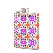 Ethnisches Muster mit marokkanischen Motiven Flachmann (Links)