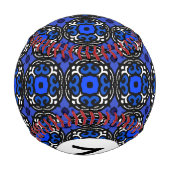 Ethnisches Muster mit türkischen Motiven Baseball (Rückseite)