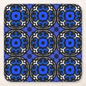 Ethnisches Muster mit türkischen Motiven Rechteckiger Pappuntersetzer (Vorderseite)