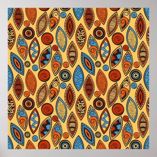Ethnisches Muster Poster (Vorne)