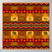 Ethnisches Muster Poster (Vorne)