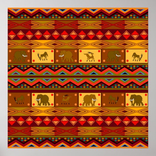 Ethnisches Muster Poster (Vorne)
