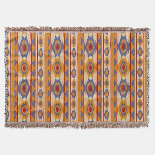 ethnisches nahtloses Muster Decke (Vorderseite)