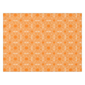 Ethnisches orange geometrisches afrikanisches tischdecke (Vorderseite (Horizontal))
