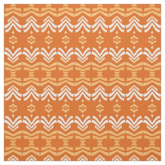 ethnisches orange Muster Stoff (Muster)