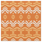 ethnisches orange Muster Stoff (Nahaufnahme)