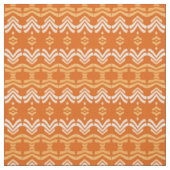 ethnisches orangefarbenes Muster Stoff (Muster)