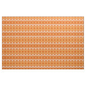 ethnisches orangefarbenes Muster Stoff (Fat Quarter (45,7 x 55,9 cm))