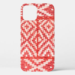 ethnisches Ornament auf natürlichem Leinenstoff Case-Mate iPhone Hülle