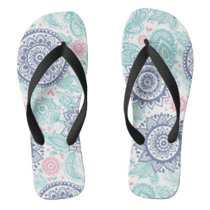 Ethnisches Paisley-Muster Badesandalen