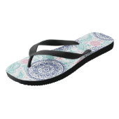 Ethnisches Paisley-Muster Badesandalen (Schrägansicht)