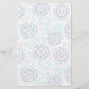 Ethnisches Paisley-Muster Briefpapier