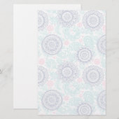 Ethnisches Paisley-Muster Briefpapier (Vorne/Hinten)