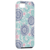 Ethnisches Paisley-Muster Case-Mate iPhone Hülle (Rückseite/rechts)