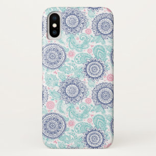 Ethnisches Paisley-Muster iPhone X Hülle