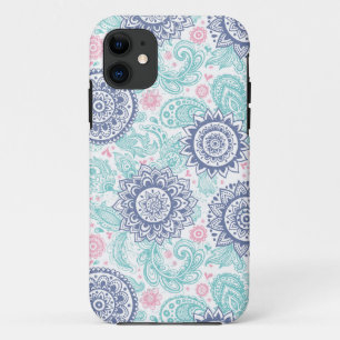 Ethnisches Paisley-Muster iPhone 11 Hülle