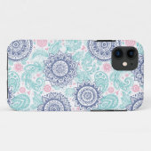 Ethnisches Paisley-Muster Case-Mate iPhone Hülle (Rückseite (Horizontal))