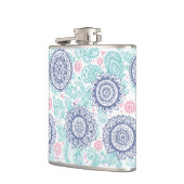 Ethnisches Paisley-Muster Flachmann (Links)