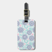 Ethnisches Paisley-Muster Gepäckanhänger (Vorderseite vertikal)