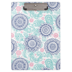 Ethnisches Paisley-Muster Klemmbrett