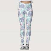 Ethnisches Paisley-Muster Leggings (Vorderseite)