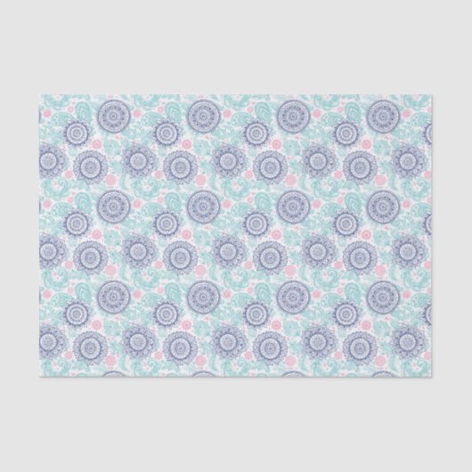 Ethnisches Paisley-Muster Seidenpapier (Vorderseite)