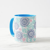 Ethnisches Paisley-Muster Tasse (Vorderseite Links)