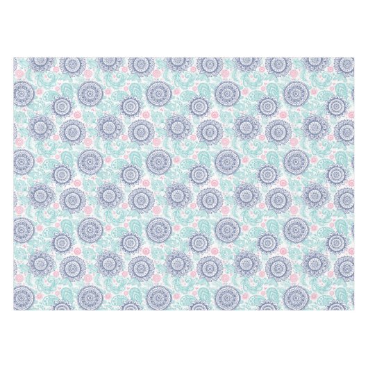 Ethnisches Paisley-Muster Tischdecke (Vorderseite (Horizontal))