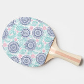 Ethnisches Paisley-Muster Tischtennis Schläger (Seitenansicht)